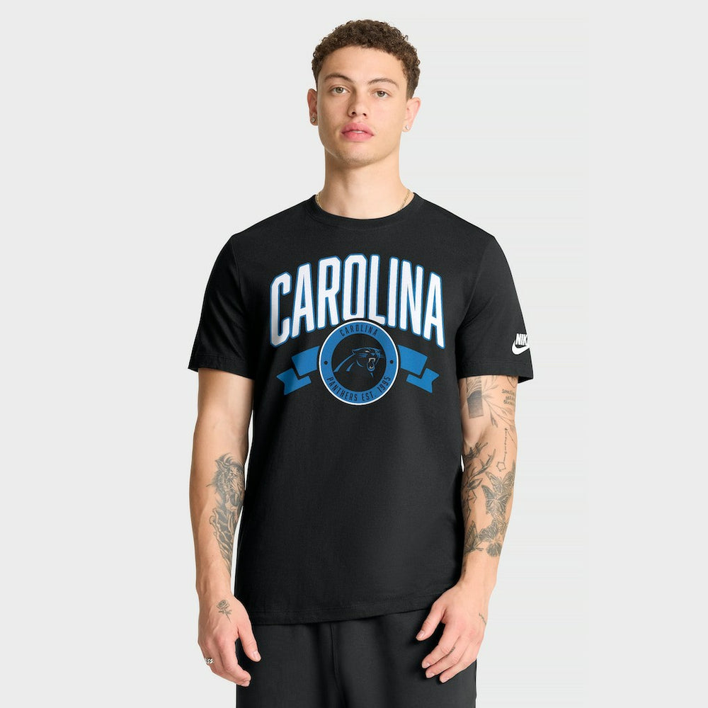 Carolina Panthers Rewind Front and Back Hit Essential T-Shirt - Black - Nike