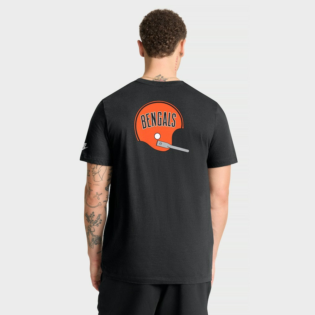 Cincinnati Bengals Rewind Front and Back Hit Essential T-Shirt - Black - Nike