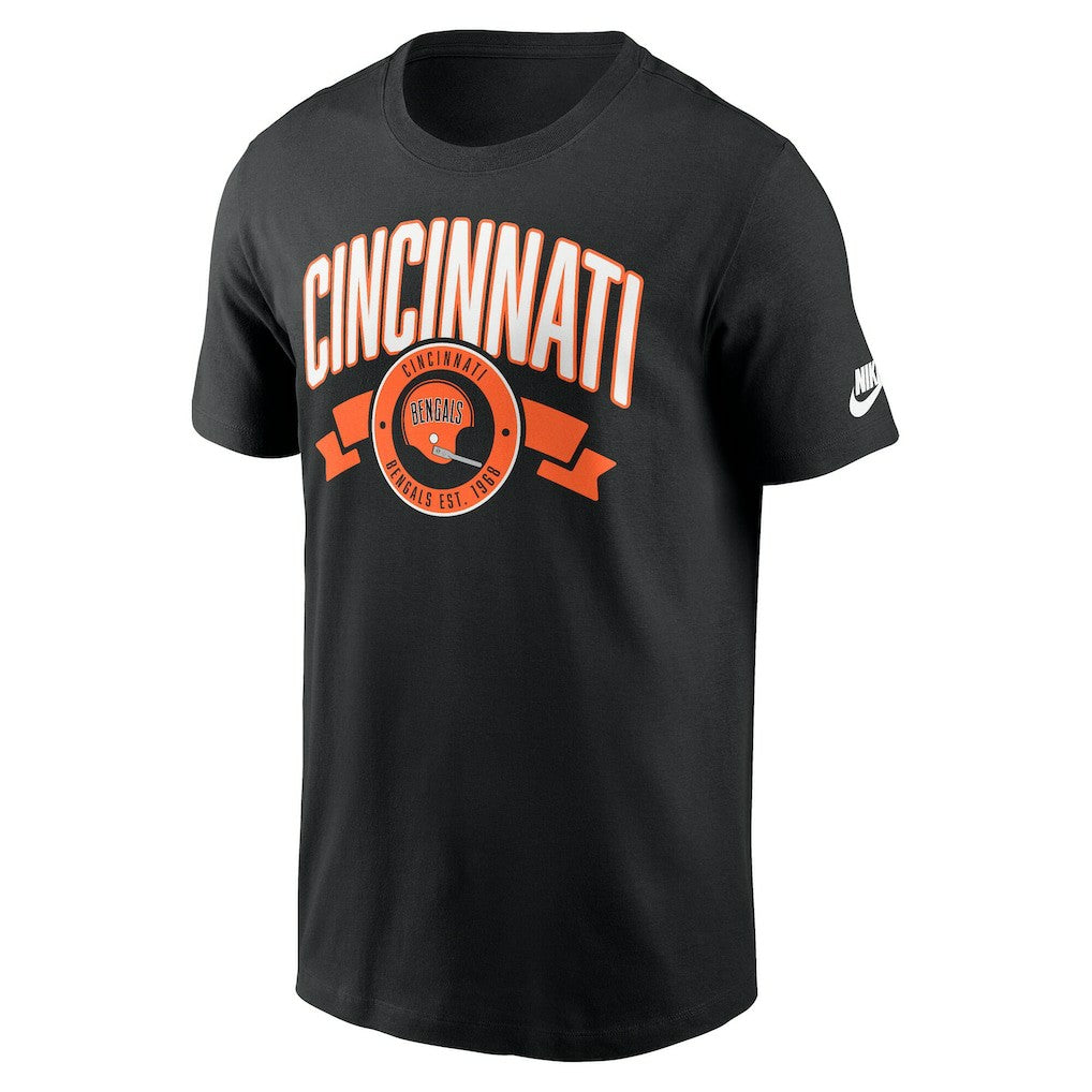 Cincinnati Bengals Rewind Front and Back Hit Essential T-Shirt - Black - Nike