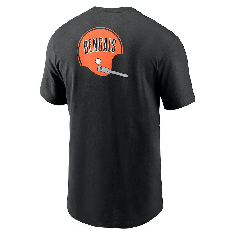 Cincinnati Bengals Rewind Front and Back Hit Essential T-Shirt - Black - Nike