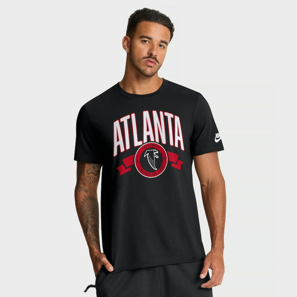 Atlanta Falcons Rewind Front and Back Hit Essential T-Shirt - Black - Nike