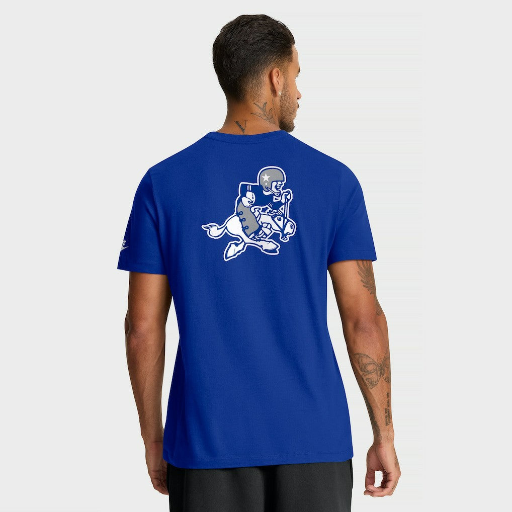 Dallas Cowboys Rewind Front and Back Hit Essential T-Shirt - Royal - Nike