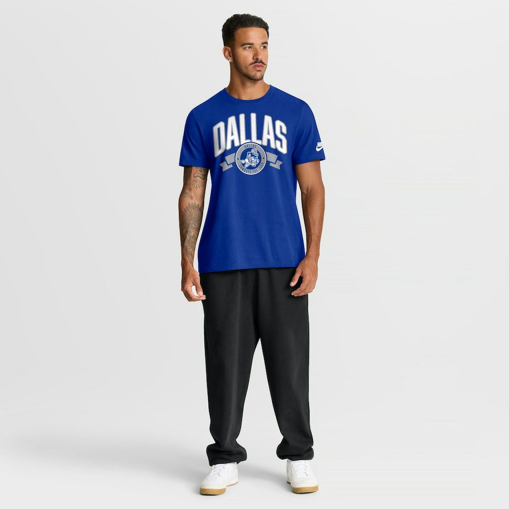Dallas Cowboys Rewind Front and Back Hit Essential T-Shirt - Royal - Nike