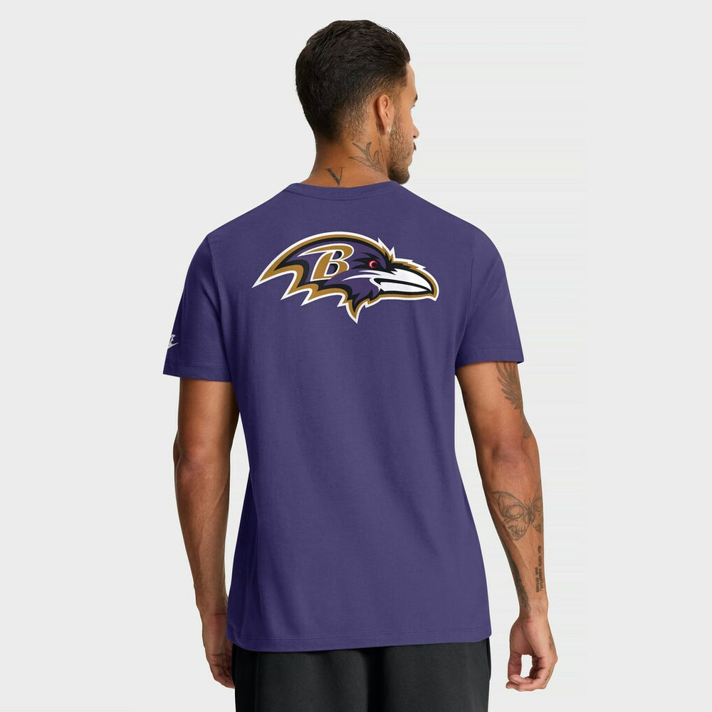 Baltimore Ravens Rewind Front and Back Hit Essential T-Shirt - Purple - Nike