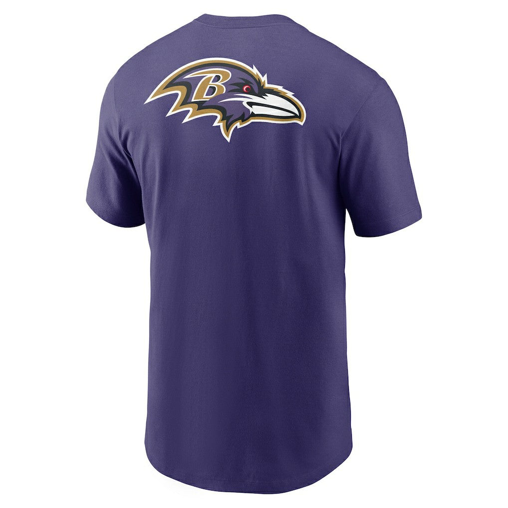 Baltimore Ravens Rewind Front and Back Hit Essential T-Shirt - Purple - Nike