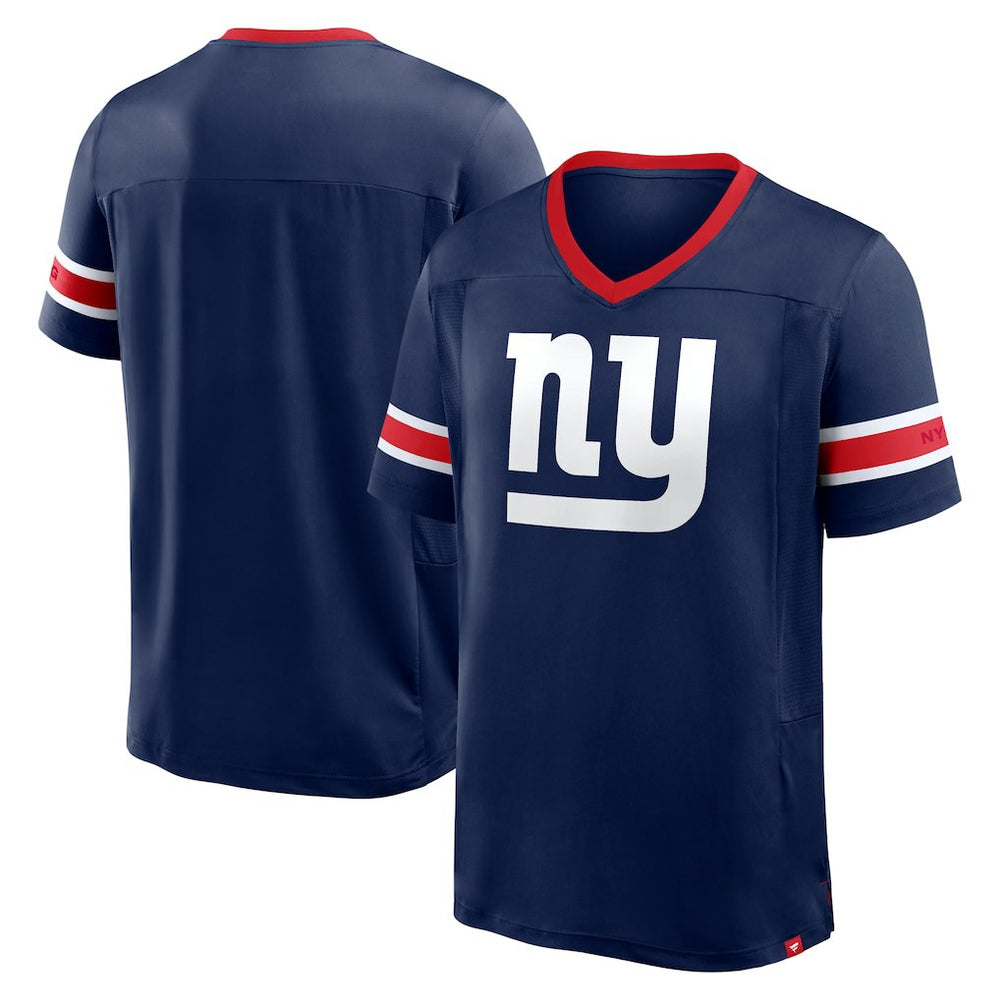 New York Giants Hometown Premium Hashmark V-Neck T-Shirt - Navy - Fanatics