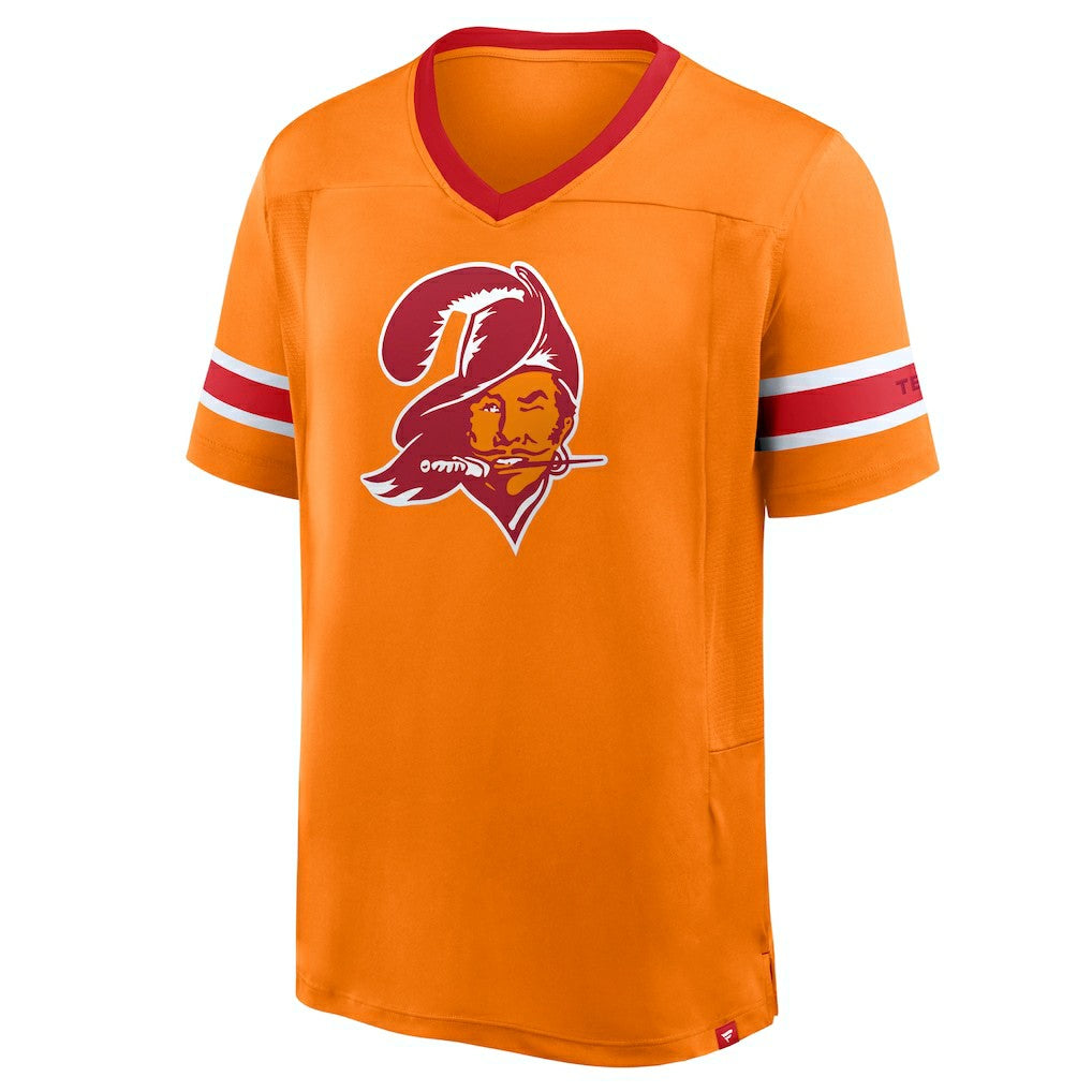 Tampa Bay Buccaneers Hometown Premium Hashmark V-Neck T-Shirt - Orange - Fanatics