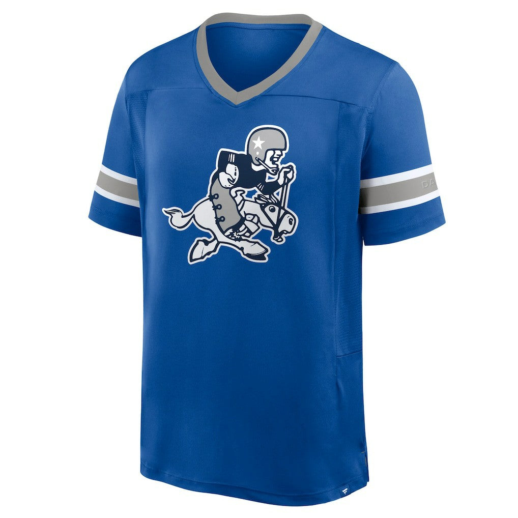 Dallas Cowboys Hometown Premium Hashmark V-Neck T-Shirt - Royal - Fanatics