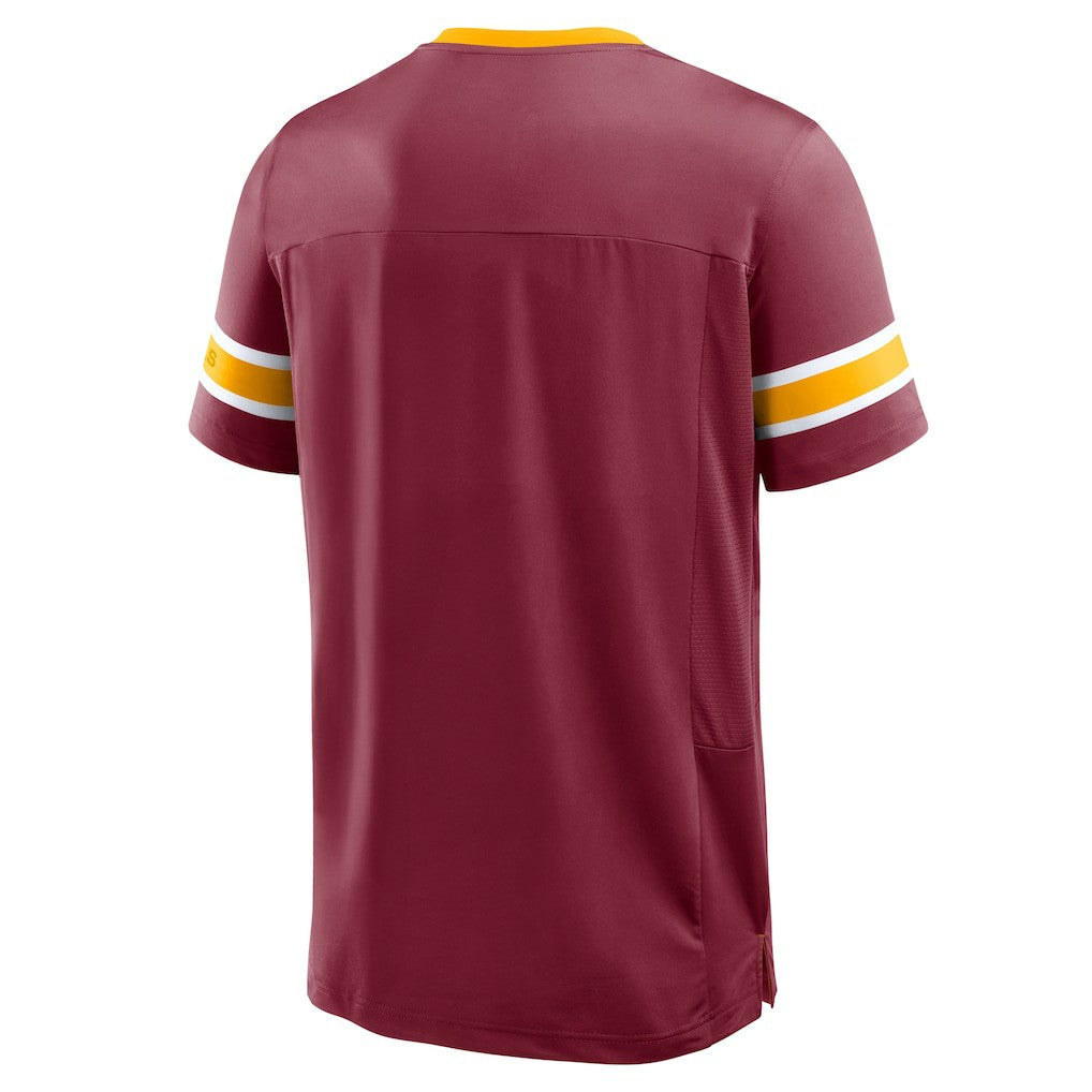 Washington Commanders Hometown Premium Hashmark V-Neck T-Shirt - Burgundy - Fanatics