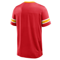 Kansas City Chiefs Hometown Premium Hashmark V-Neck T-Shirt - Red - Fanatics
