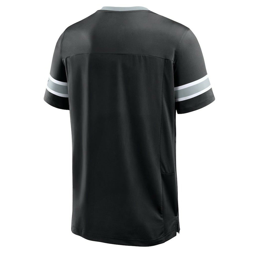 Las Vegas Raiders Hometown Premium Hashmark V-Neck T-Shirt - Black - Fanatics