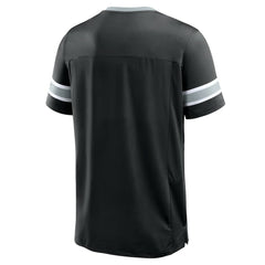 Las Vegas Raiders Hometown Premium Hashmark V-Neck T-Shirt - Black - Fanatics
