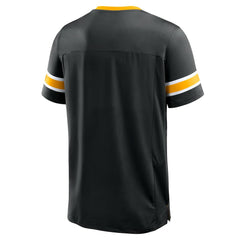 Pittsburgh Steelers Hometown Premium Hashmark V-Neck T-Shirt - Black - Fanatics