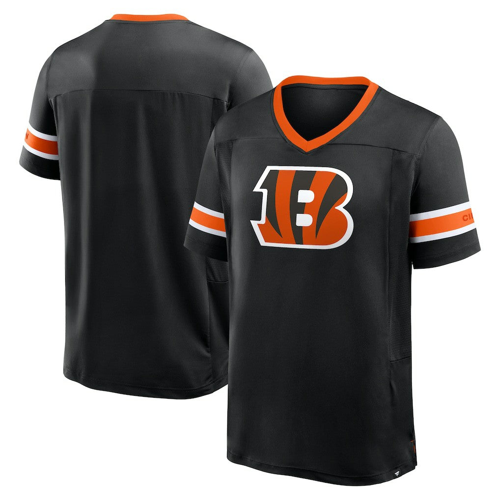Cincinnati Bengals Hometown Premium Hashmark V-Neck T-Shirt - Black - Fanatics