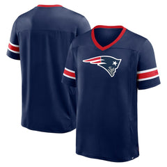 New England Patriots Hometown Premium Hashmark V-Neck T-Shirt - Navy - Fanatics