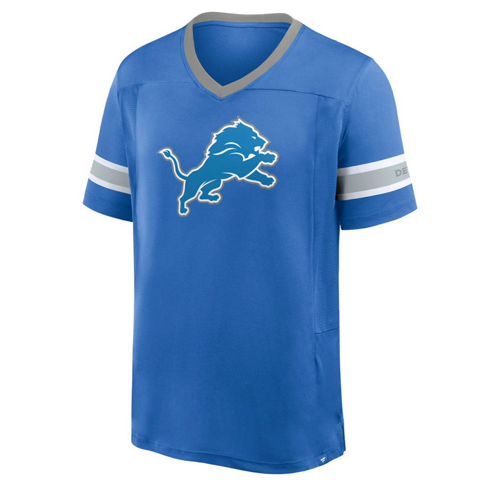 Detroit Lions Hometown Premium Hashmark V-Neck T-Shirt - Blue - Fanatics