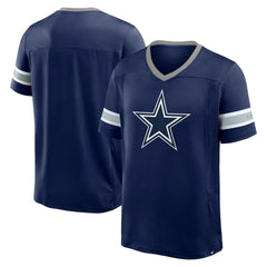 Dallas Cowboys Hometown Premium Hashmark V-Neck T-Shirt - Navy - Fanatics