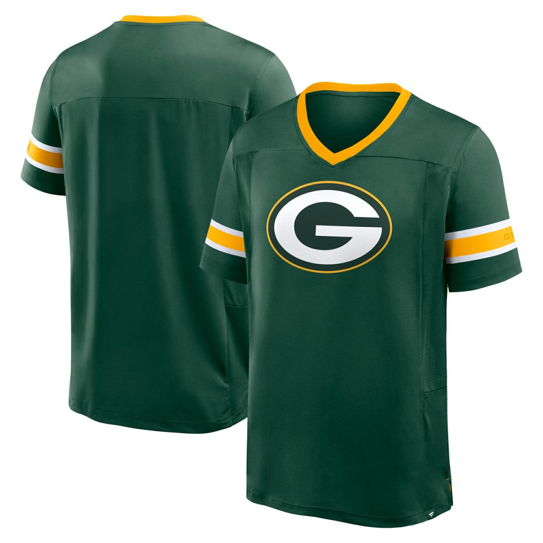 Green Bay Packers Hometown Premium Hashmark V-Neck T-Shirt - Green - Fanatics