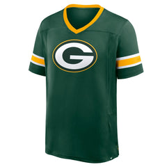 Green Bay Packers Hometown Premium Hashmark V-Neck T-Shirt - Green - Fanatics