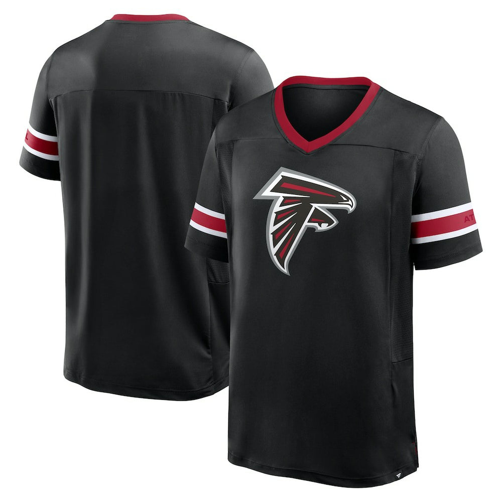 Atlanta Falcons Hometown Premium Hashmark V-Neck T-Shirt - Black - Fanatics