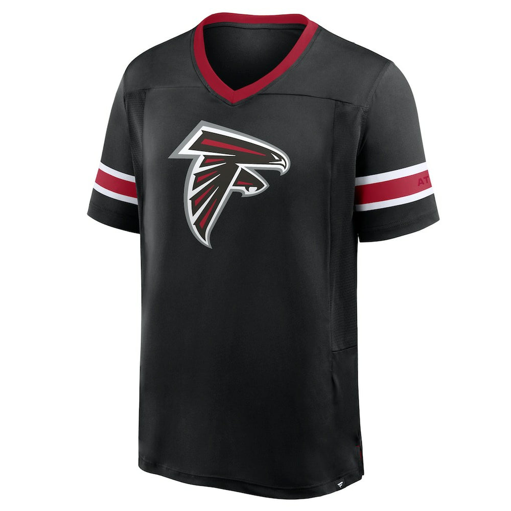 Atlanta Falcons Hometown Premium Hashmark V-Neck T-Shirt - Black - Fanatics