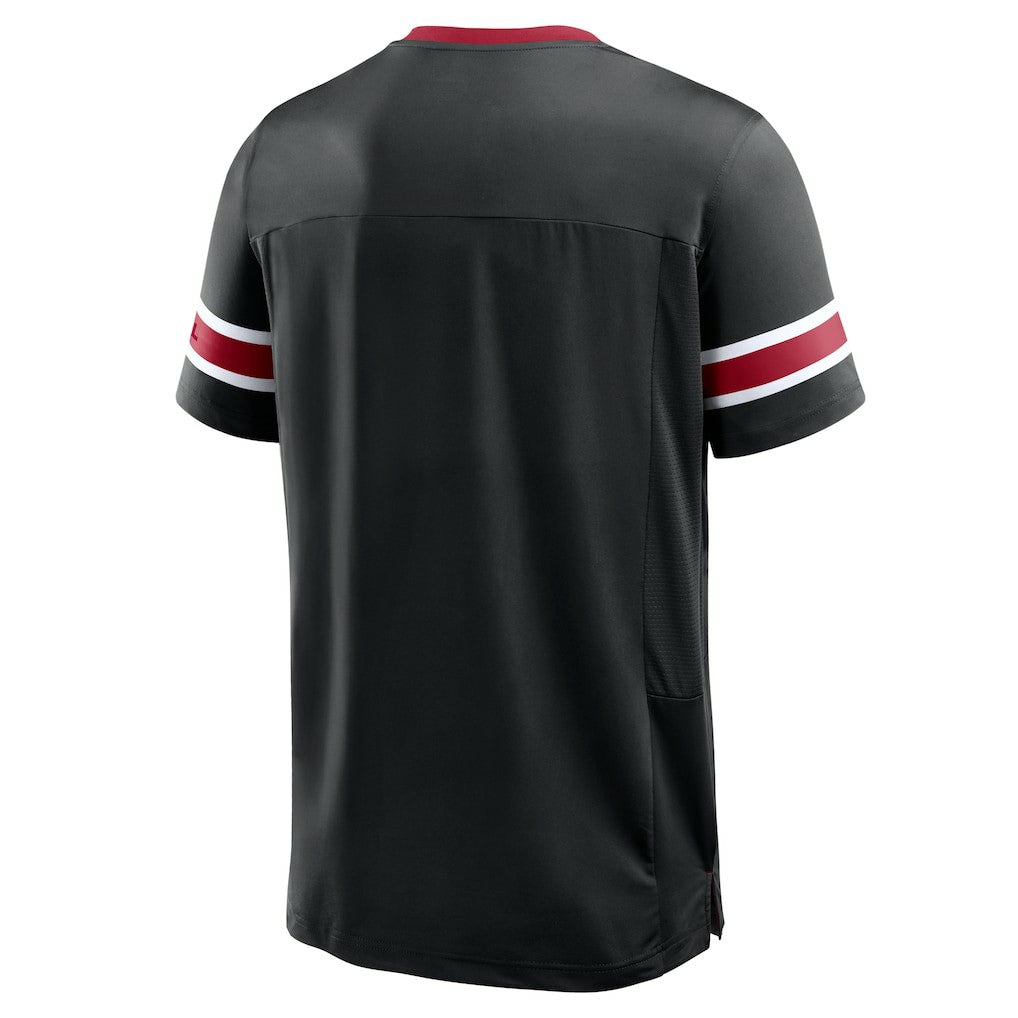 Atlanta Falcons Hometown Premium Hashmark V-Neck T-Shirt - Black - Fanatics
