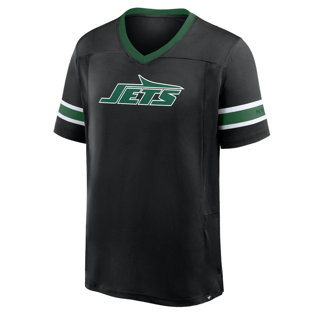 New York Jets Redzone Hashmark V-Neck T-Shirt - Black - Fanatics