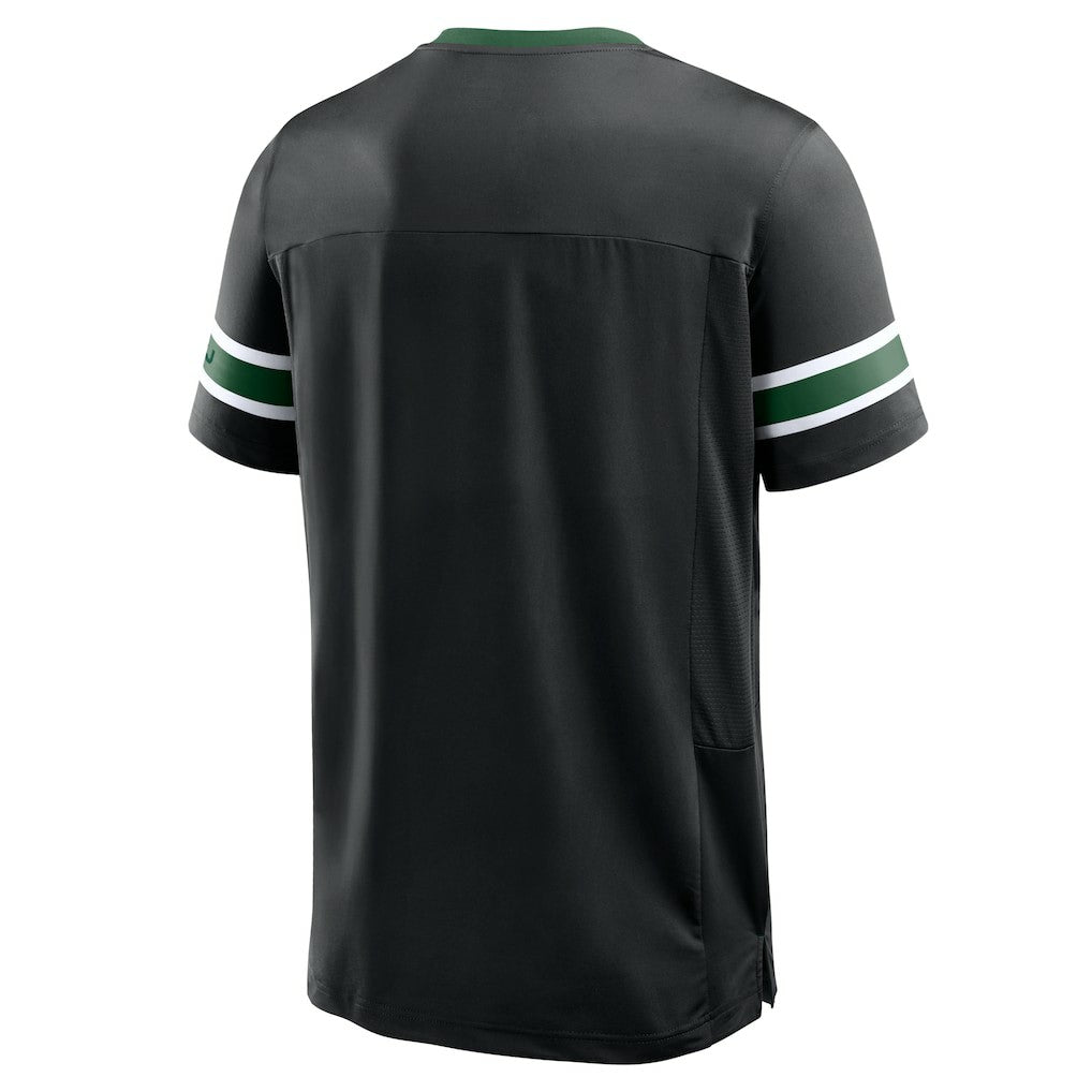 New York Jets Redzone Hashmark V-Neck T-Shirt - Black - Fanatics