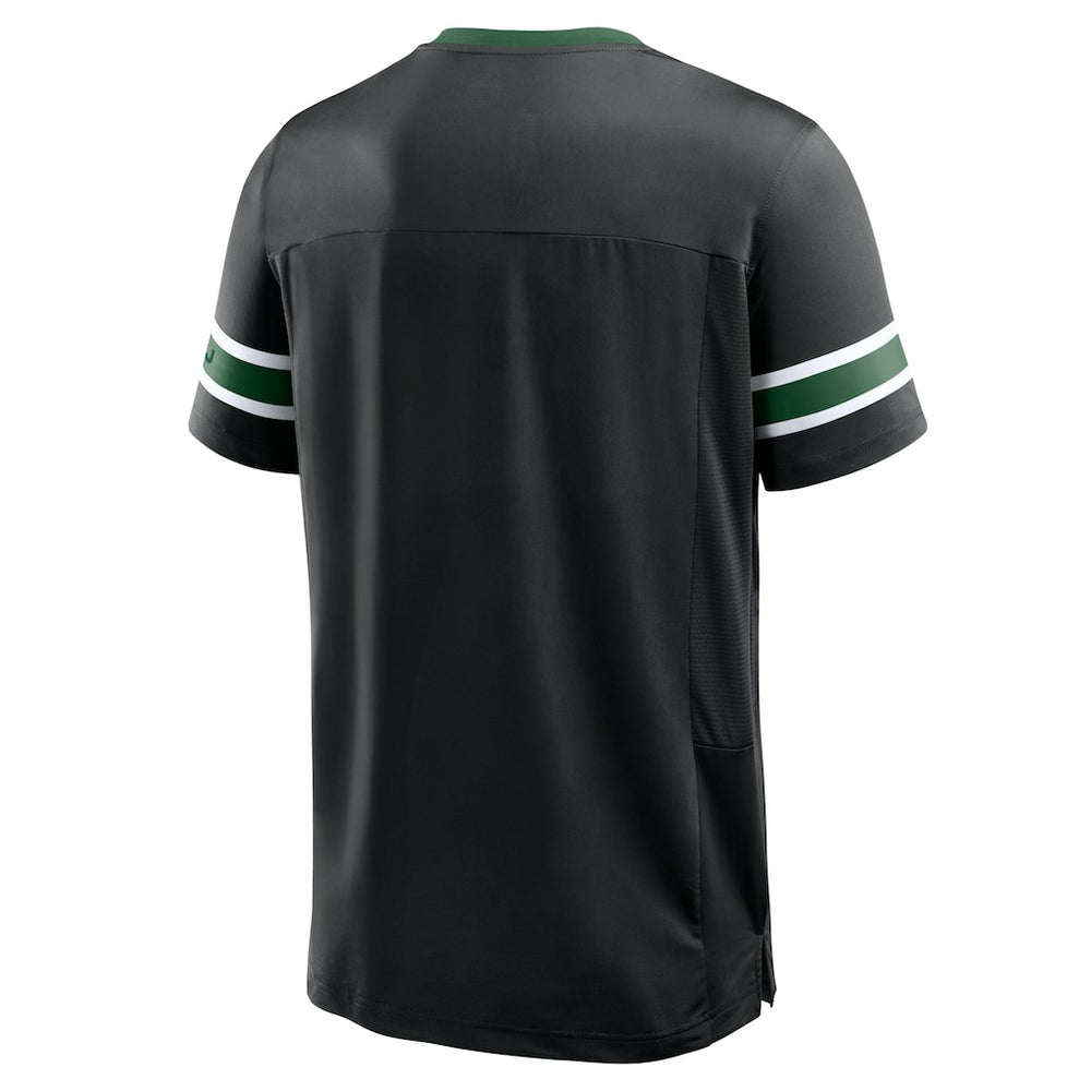 New York Jets Redzone Hashmark V-Neck T-Shirt - Black - Fanatics