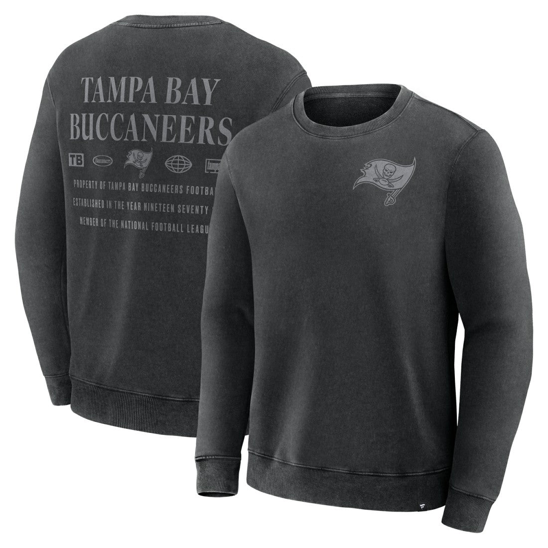 Tampa Bay Buccaneers Deep Route Pullover Sweatshirt - Black - Fanatics