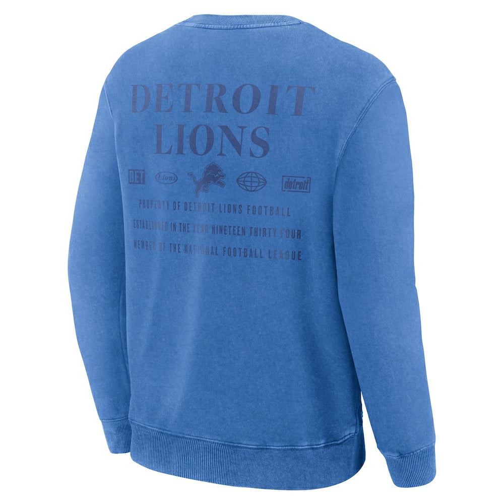 Detroit Lions Deep Route Pullover Sweatshirt - Blue - Fanatics