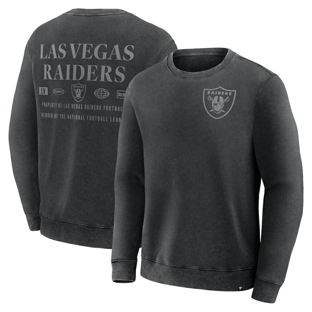 Las Vegas Raiders Deep Route Pullover Sweatshirt - Black - Fanatics