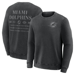 Miami Dolphins Deep Route Pullover Sweatshirt - Black - Fanatics