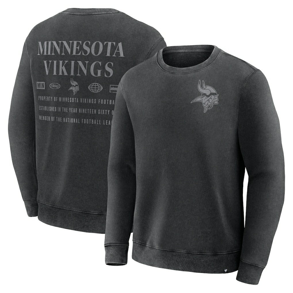 Minnesota Vikings Deep Route Pullover Sweatshirt - Black - Fanatics