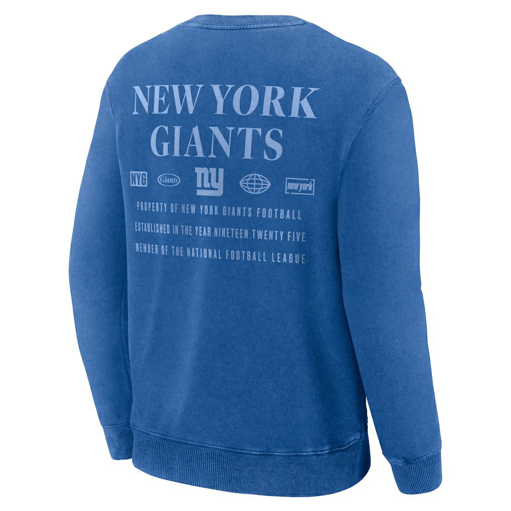 New York Giants Deep Route Pullover Sweatshirt - Royal - Fanatics