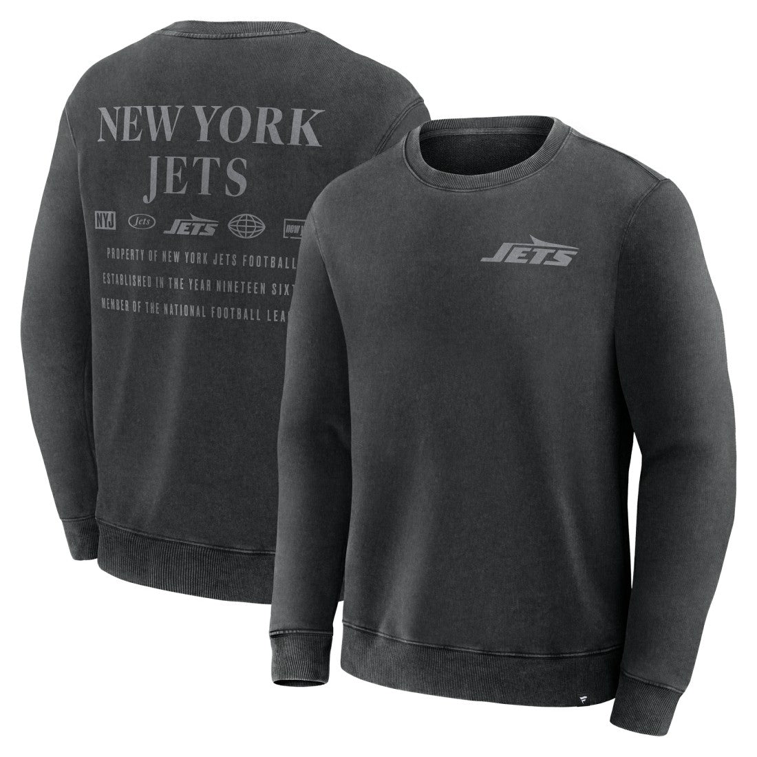 New York Jets Deep Route Pullover Sweatshirt - Black - Fanatics