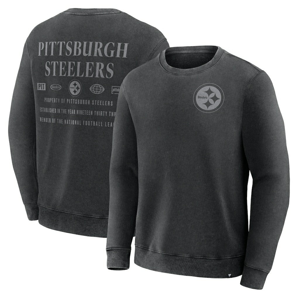 Pittsburgh Steelers Deep Route Pullover Sweatshirt - Black - Fanatics