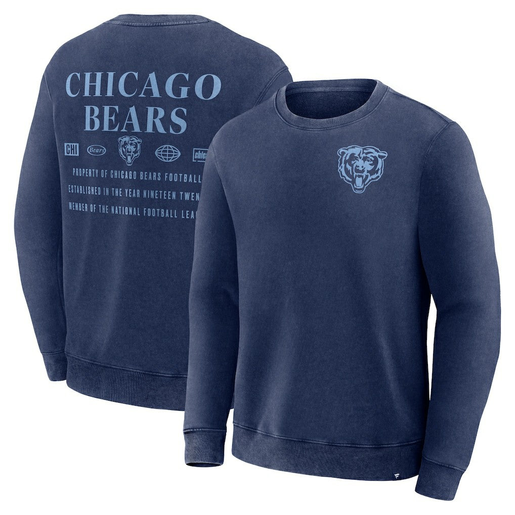 Chicago Bears Deep Route Pullover Sweatshirt - Navy - Fanatics