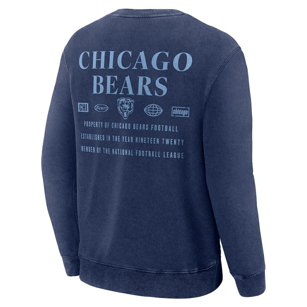 Chicago Bears Deep Route Pullover Sweatshirt - Navy - Fanatics