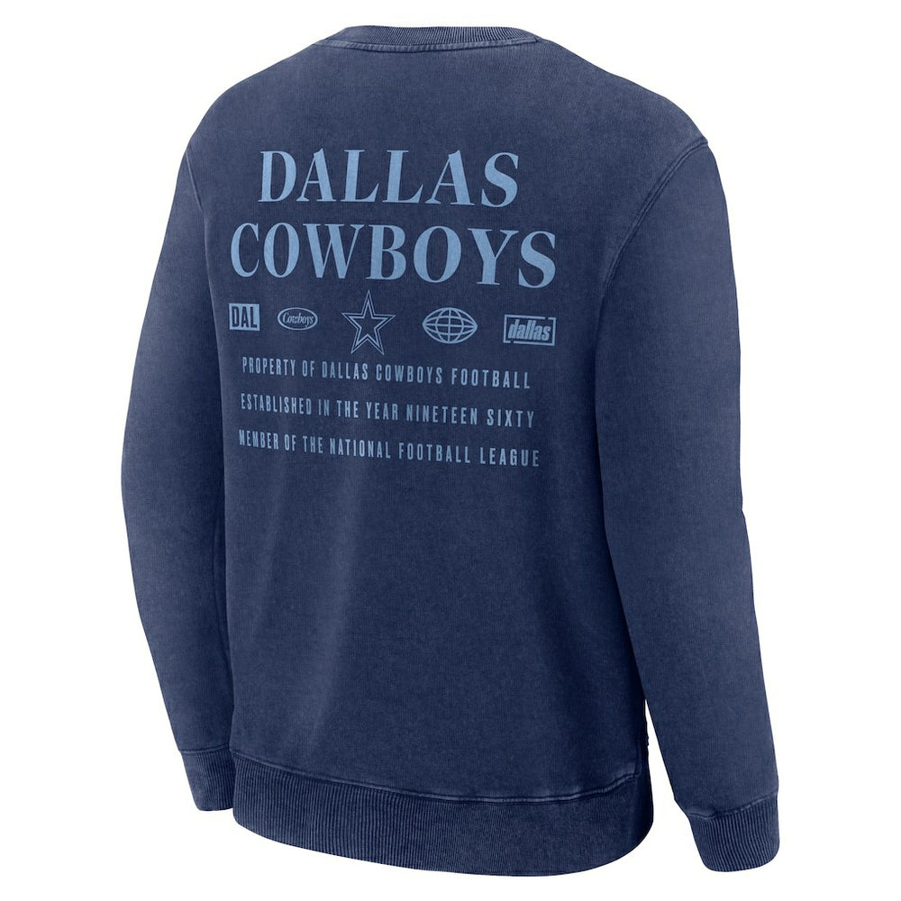 Dallas Cowboys Deep Route Pullover Sweatshirt - Navy - Fanatics