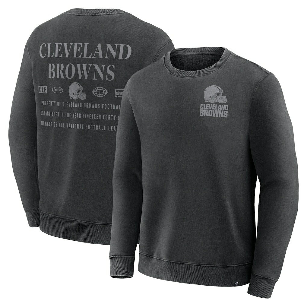 Cleveland Browns Deep Route Pullover Sweatshirt - Black - Fanatics