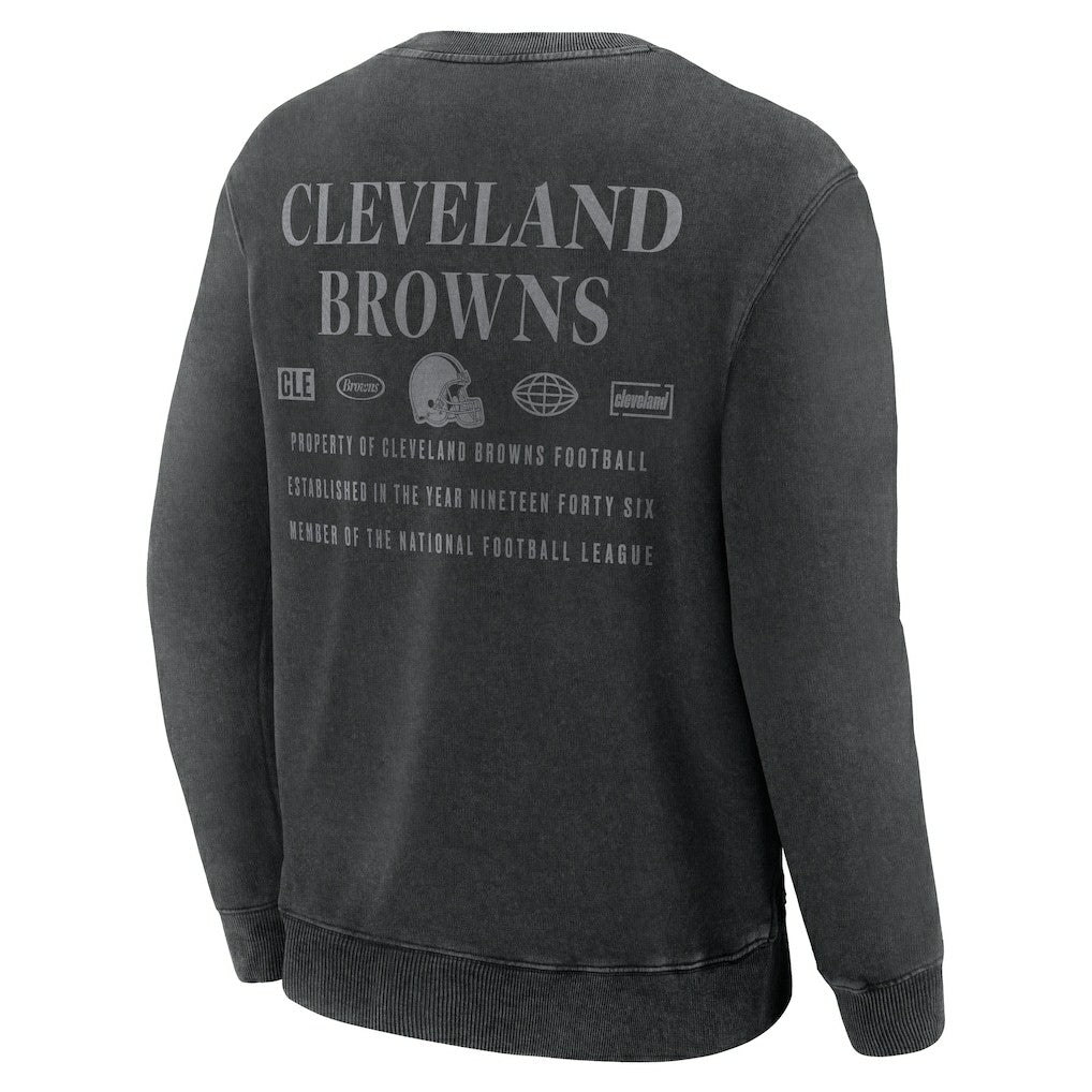 Cleveland Browns Deep Route Pullover Sweatshirt - Black - Fanatics