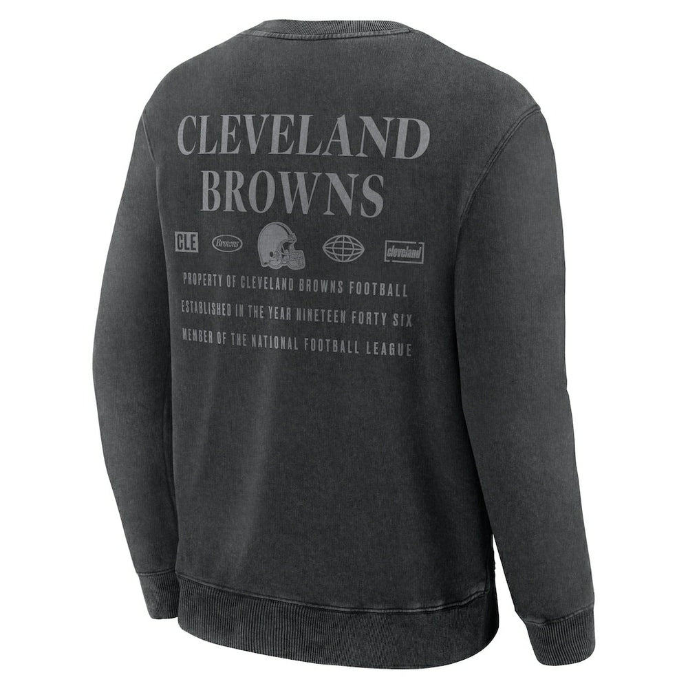 Cleveland Browns Deep Route Pullover Sweatshirt - Black - Fanatics