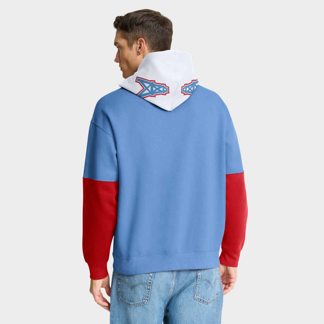 Tennessee Titans Helmet Retro Pullover Hoodie - Light Blue - Fanatics