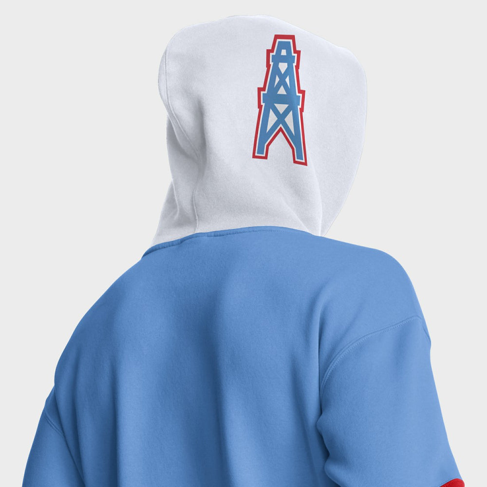 Tennessee Titans Helmet Retro Pullover Hoodie - Light Blue - Fanatics