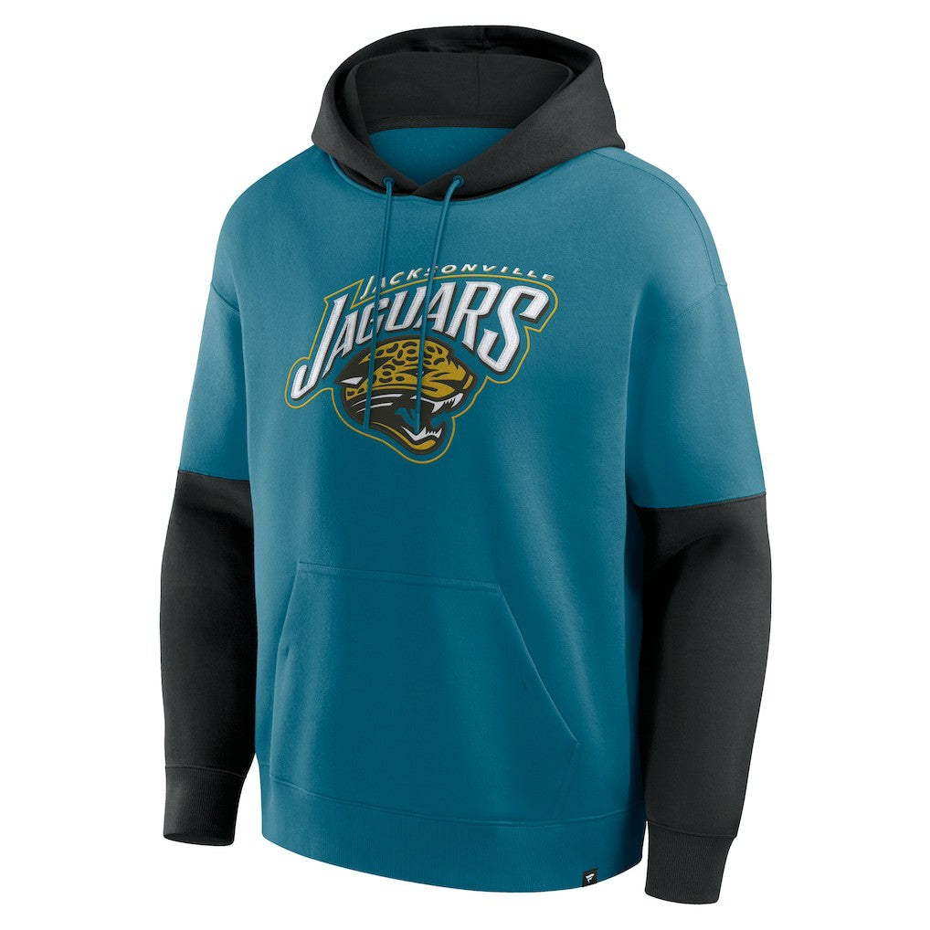 Jacksonville Jaguars Helmet Retro Pullover Hoodie - Teal - Fanatics
