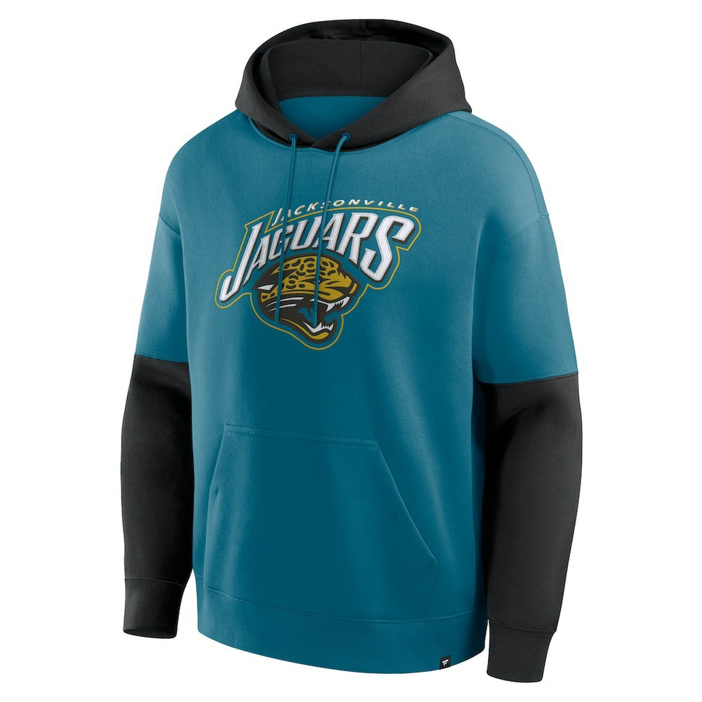 Jacksonville Jaguars Helmet Retro Pullover Hoodie - Teal - Fanatics