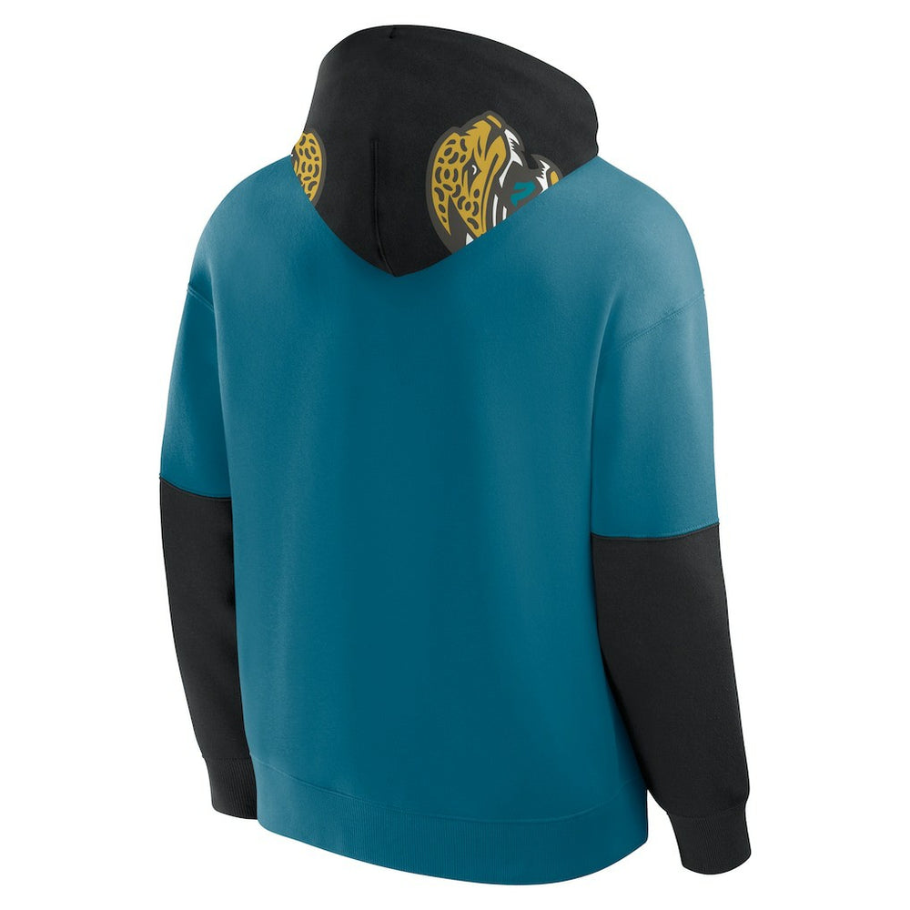 Jacksonville Jaguars Helmet Retro Pullover Hoodie - Teal - Fanatics