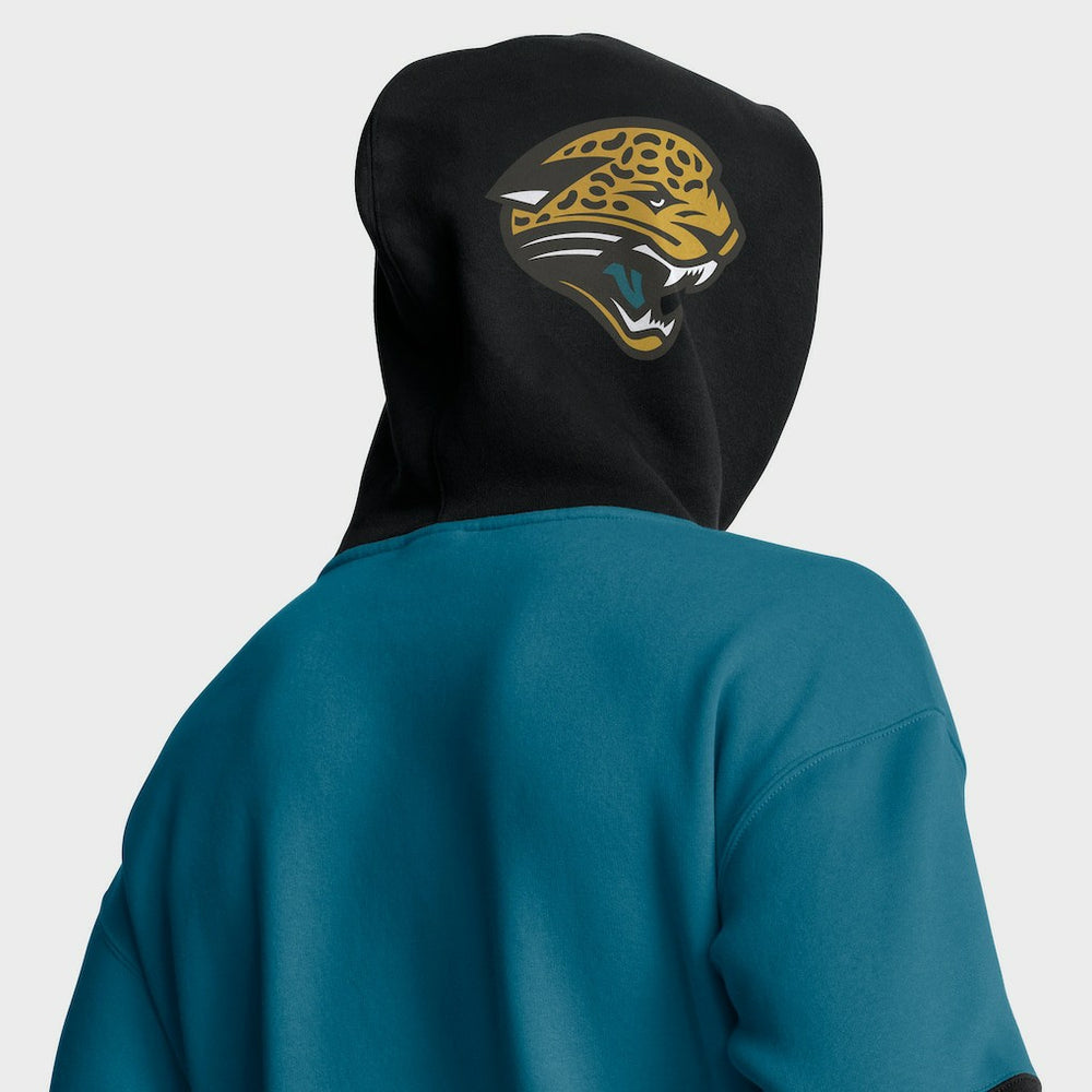 Jacksonville Jaguars Helmet Retro Pullover Hoodie - Teal - Fanatics