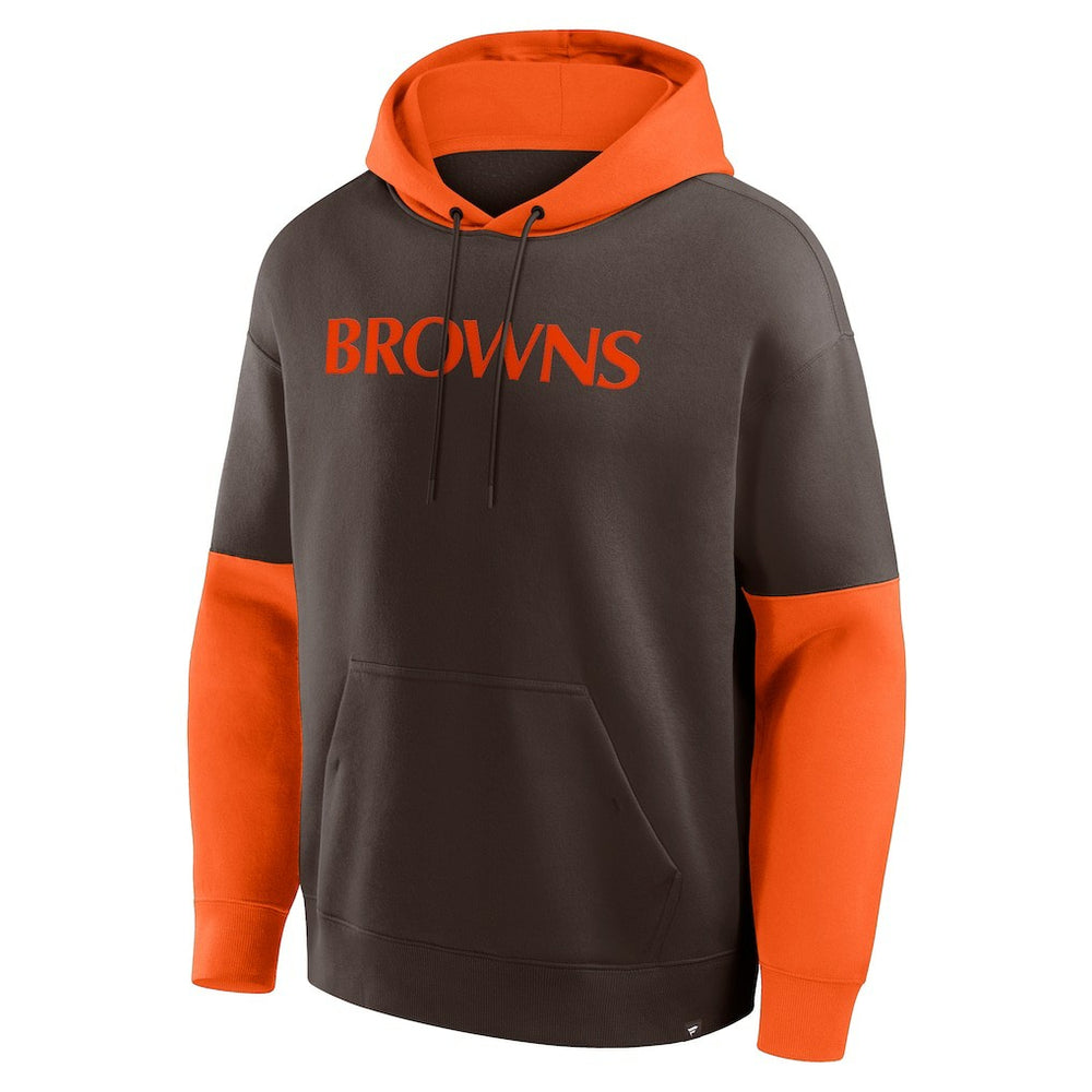 Cleveland Browns Helmet Retro Pullover Hoodie - Brown - Fanatics